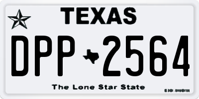 TX license plate DPP2564