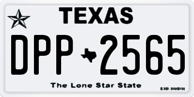 TX license plate DPP2565