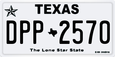 TX license plate DPP2570