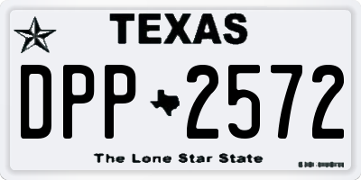 TX license plate DPP2572