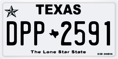 TX license plate DPP2591