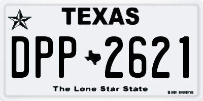 TX license plate DPP2621