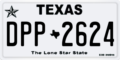 TX license plate DPP2624