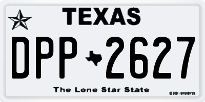 TX license plate DPP2627