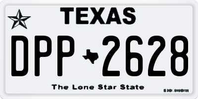 TX license plate DPP2628