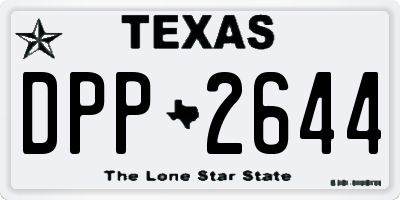 TX license plate DPP2644