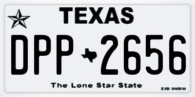 TX license plate DPP2656