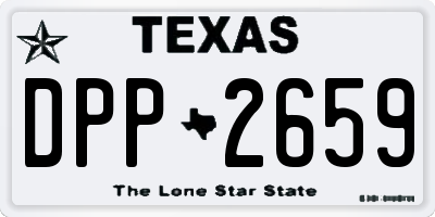 TX license plate DPP2659