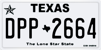 TX license plate DPP2664