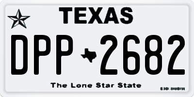 TX license plate DPP2682