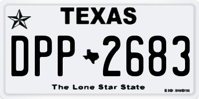 TX license plate DPP2683