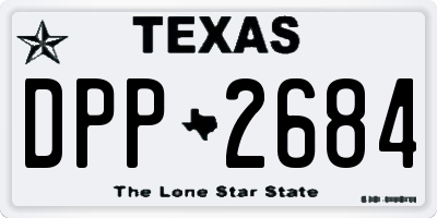 TX license plate DPP2684