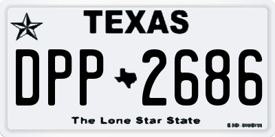 TX license plate DPP2686