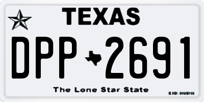 TX license plate DPP2691