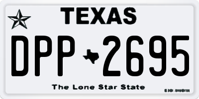 TX license plate DPP2695