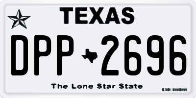 TX license plate DPP2696