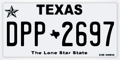 TX license plate DPP2697