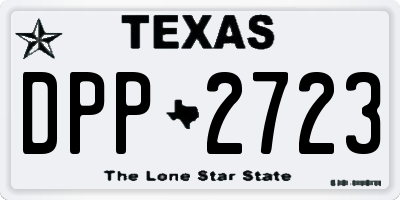 TX license plate DPP2723