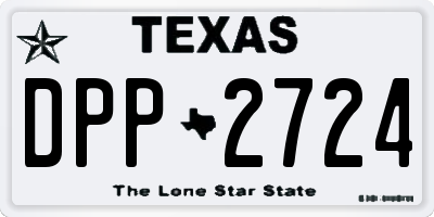 TX license plate DPP2724