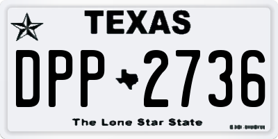 TX license plate DPP2736