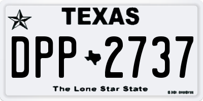 TX license plate DPP2737