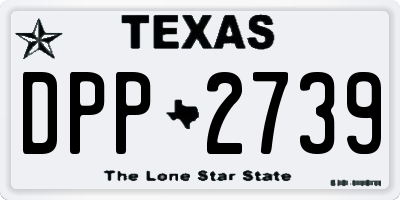 TX license plate DPP2739