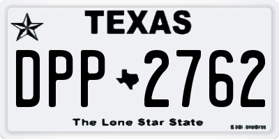 TX license plate DPP2762