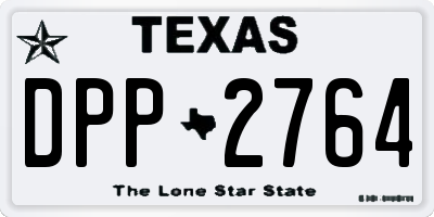 TX license plate DPP2764