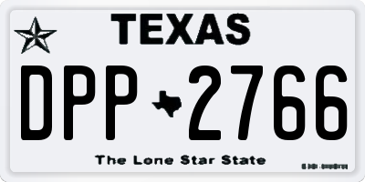 TX license plate DPP2766