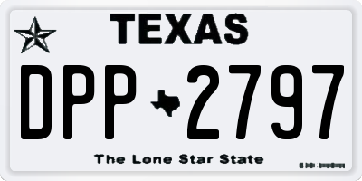 TX license plate DPP2797