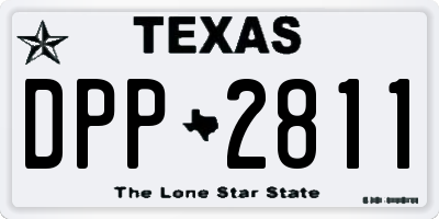 TX license plate DPP2811