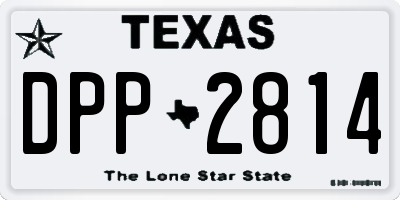 TX license plate DPP2814