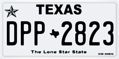 TX license plate DPP2823