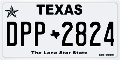 TX license plate DPP2824