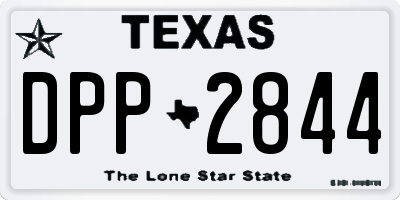 TX license plate DPP2844