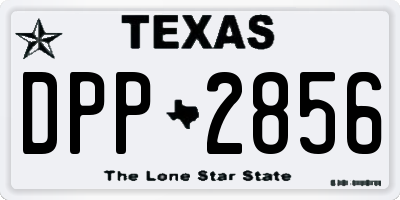 TX license plate DPP2856