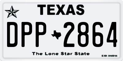 TX license plate DPP2864