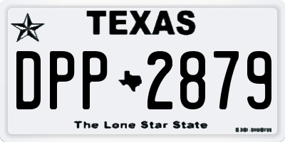 TX license plate DPP2879