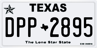 TX license plate DPP2895