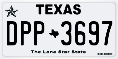 TX license plate DPP3697