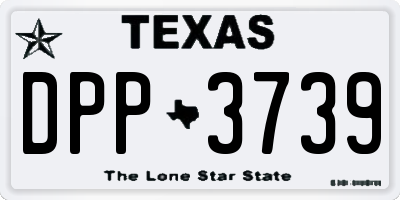 TX license plate DPP3739