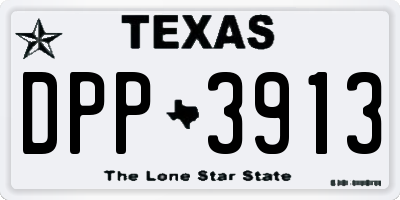 TX license plate DPP3913