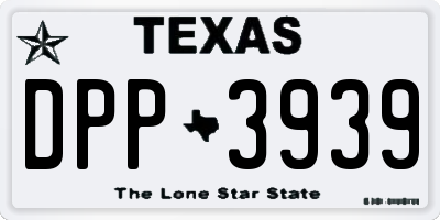 TX license plate DPP3939