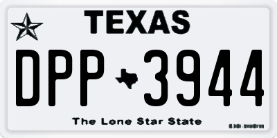 TX license plate DPP3944