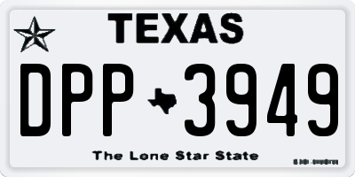 TX license plate DPP3949