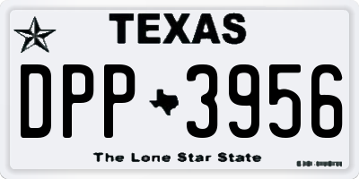 TX license plate DPP3956