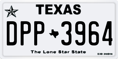 TX license plate DPP3964