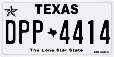 TX license plate DPP4414