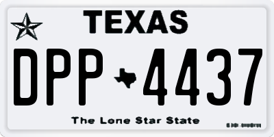 TX license plate DPP4437