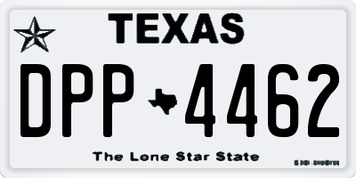 TX license plate DPP4462